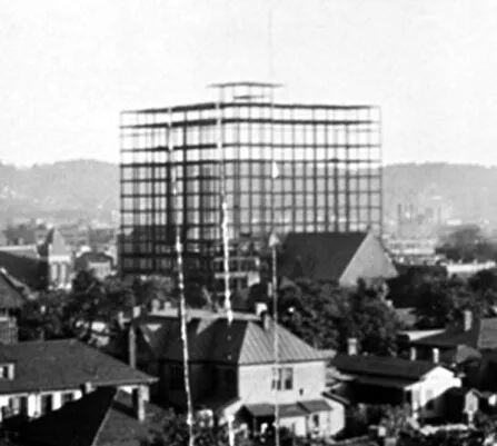 View from the north in February, 1916