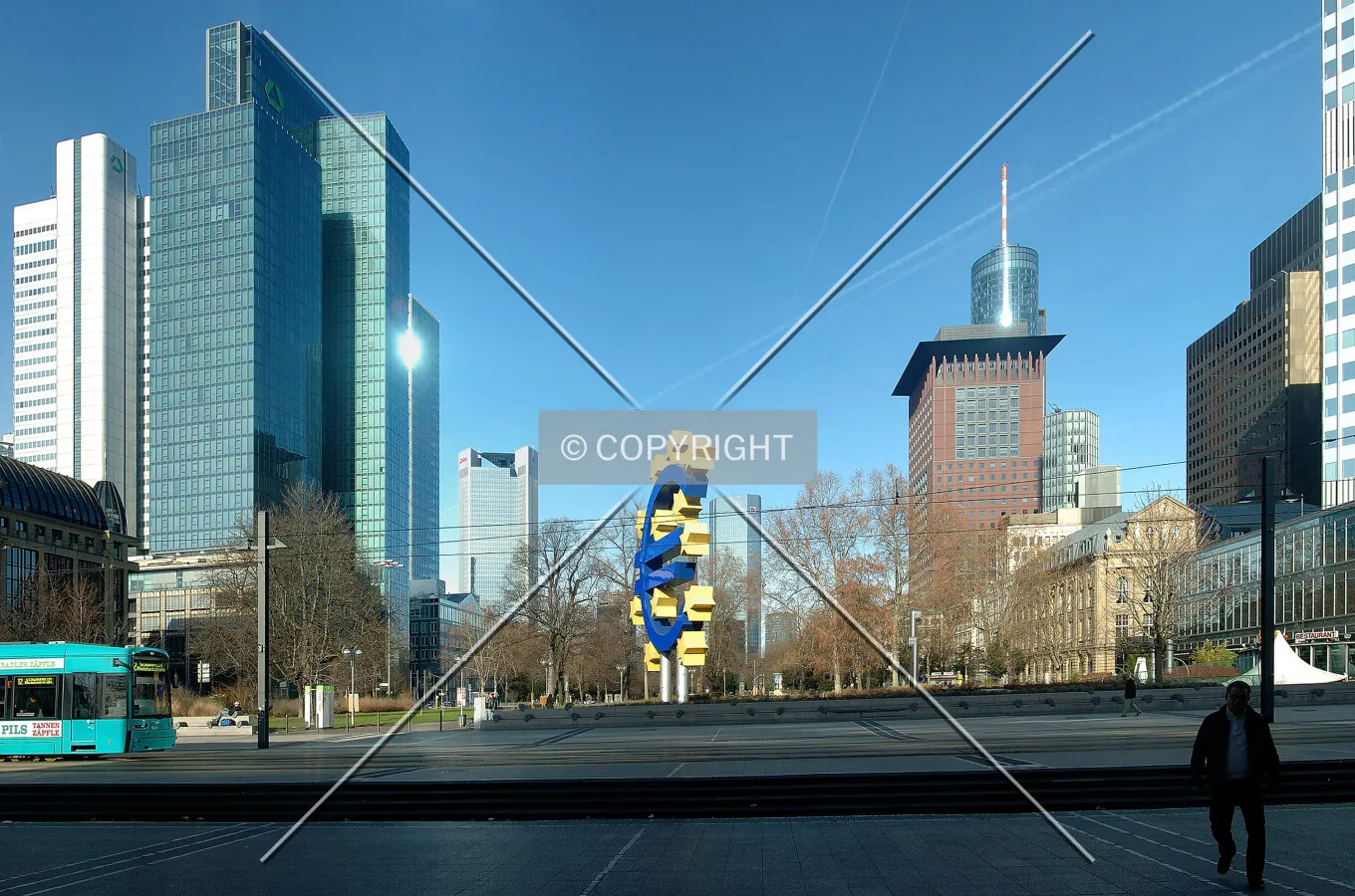 € sign on the image's center