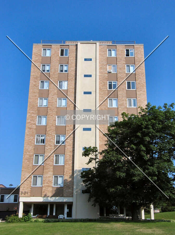 Looking up from East 2nd Street