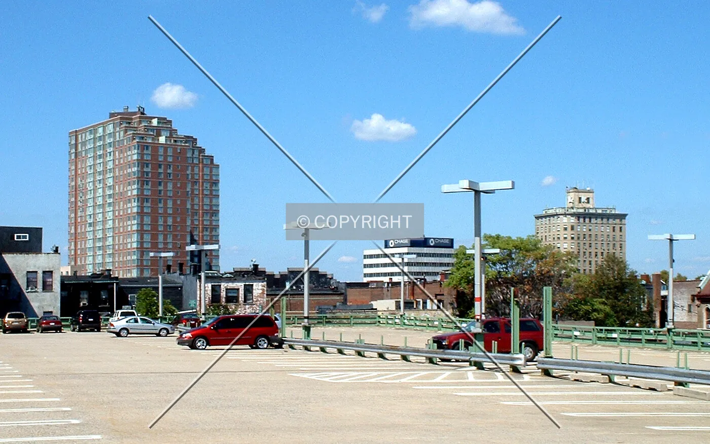 View from the south toward downtown