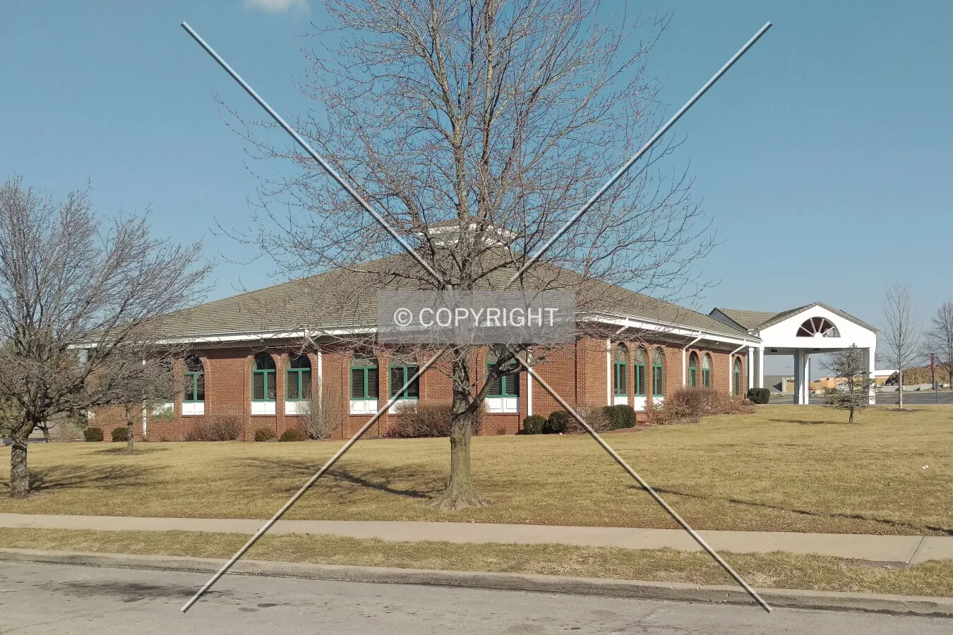 View from the southwest; February 15, 2016