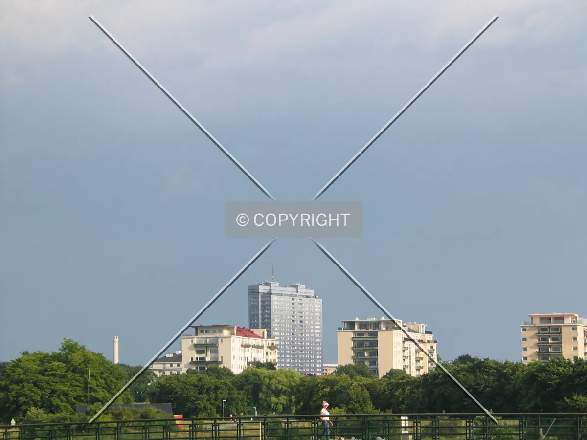 Distant view from the northwest