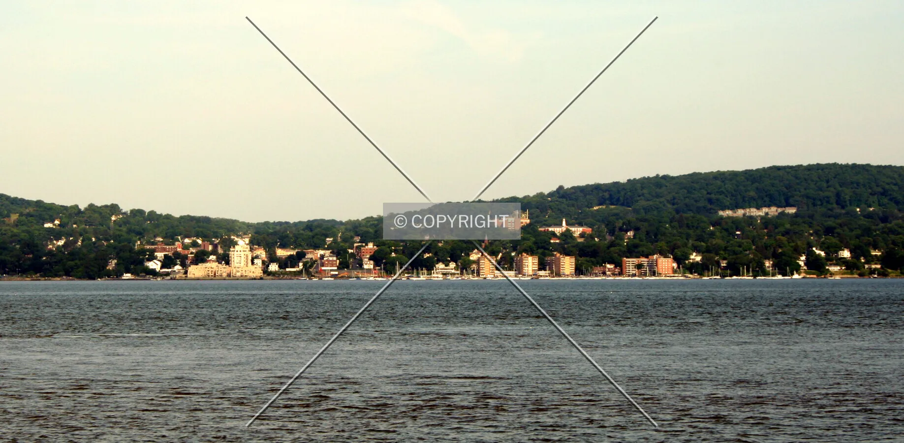 Skyline view looking west from Tarrytown