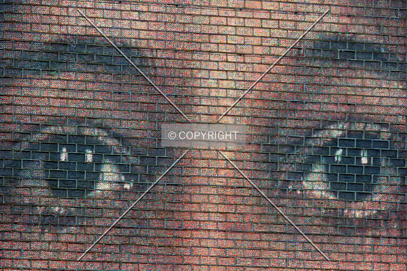 Up close view of a face on the fountain; August 31, 2011