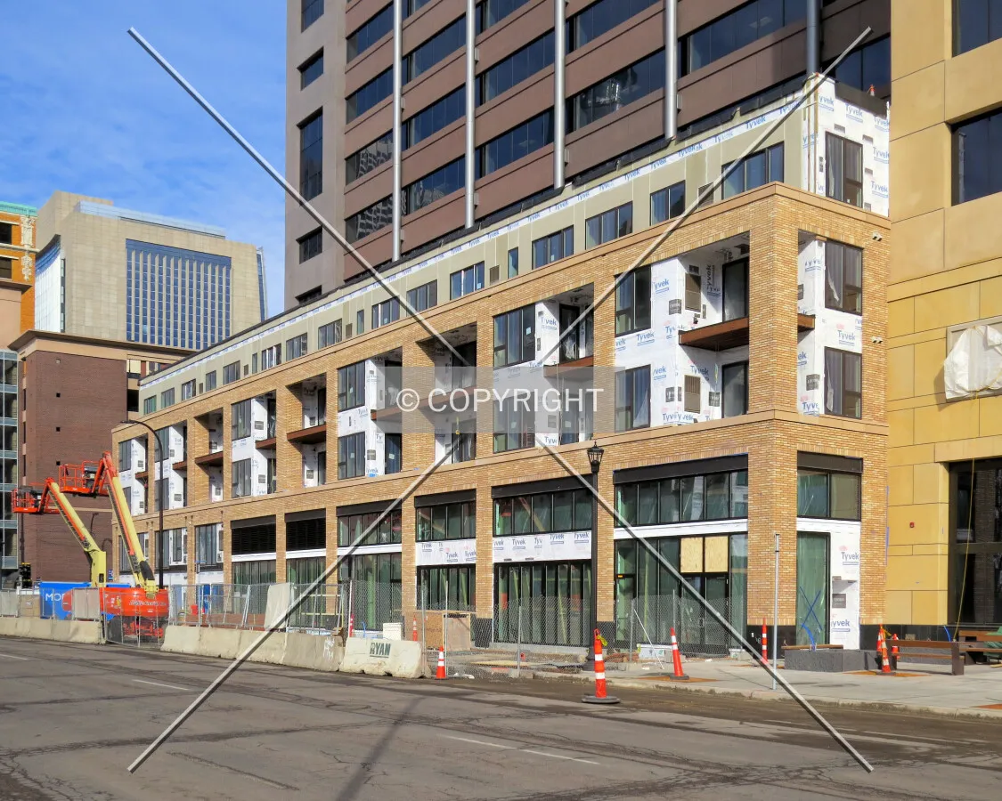 View to the northwest across 4th Street South