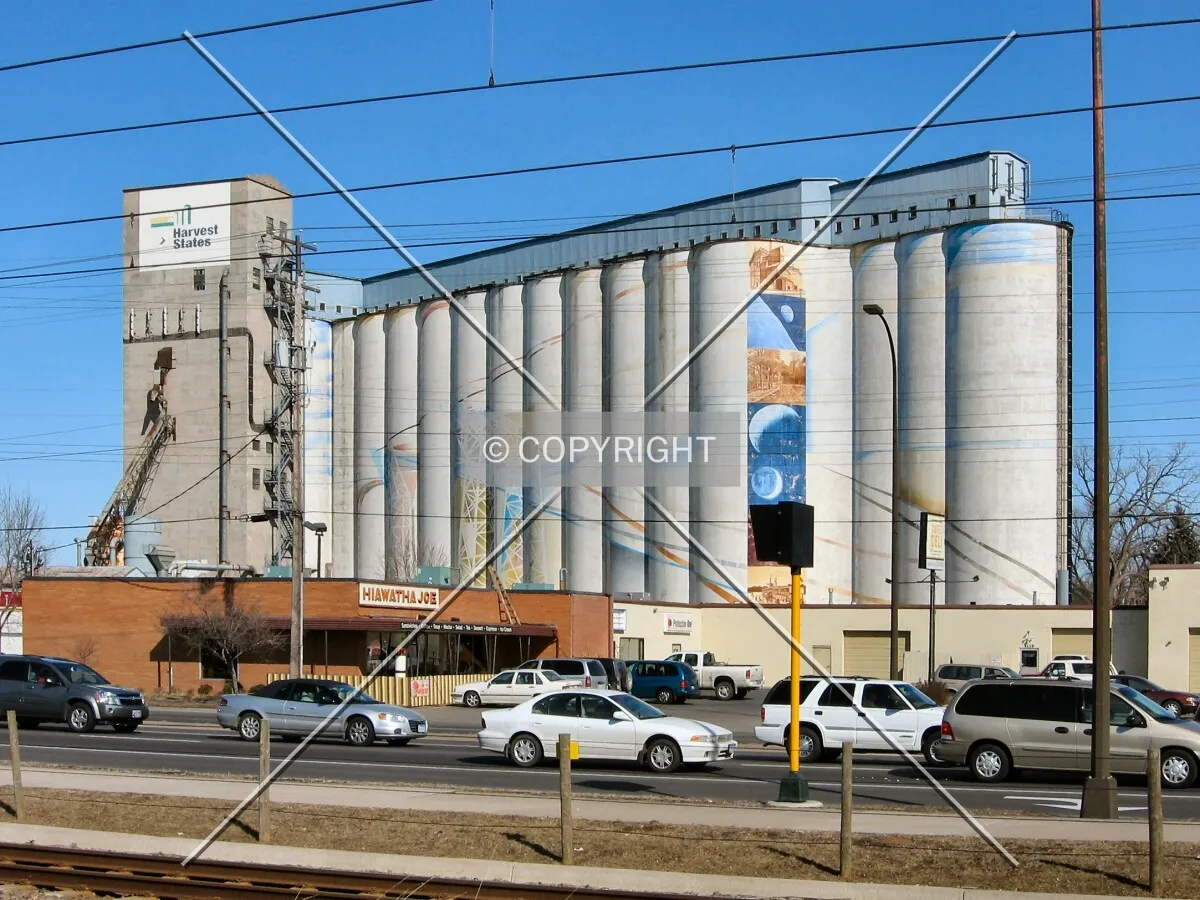 View to the northeast across Hiawatha Avenue, from East 42nd Street