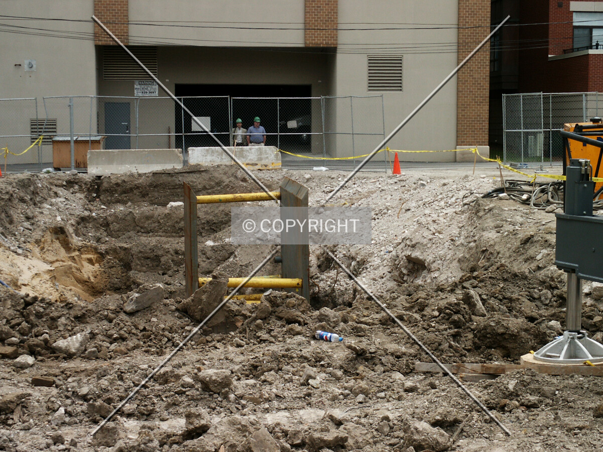 View across the site from Michigan Avenue