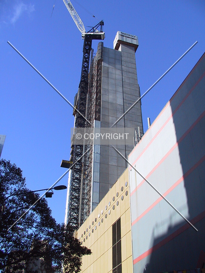 Looking up from Kent Street