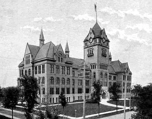 Vintage view from the southeast