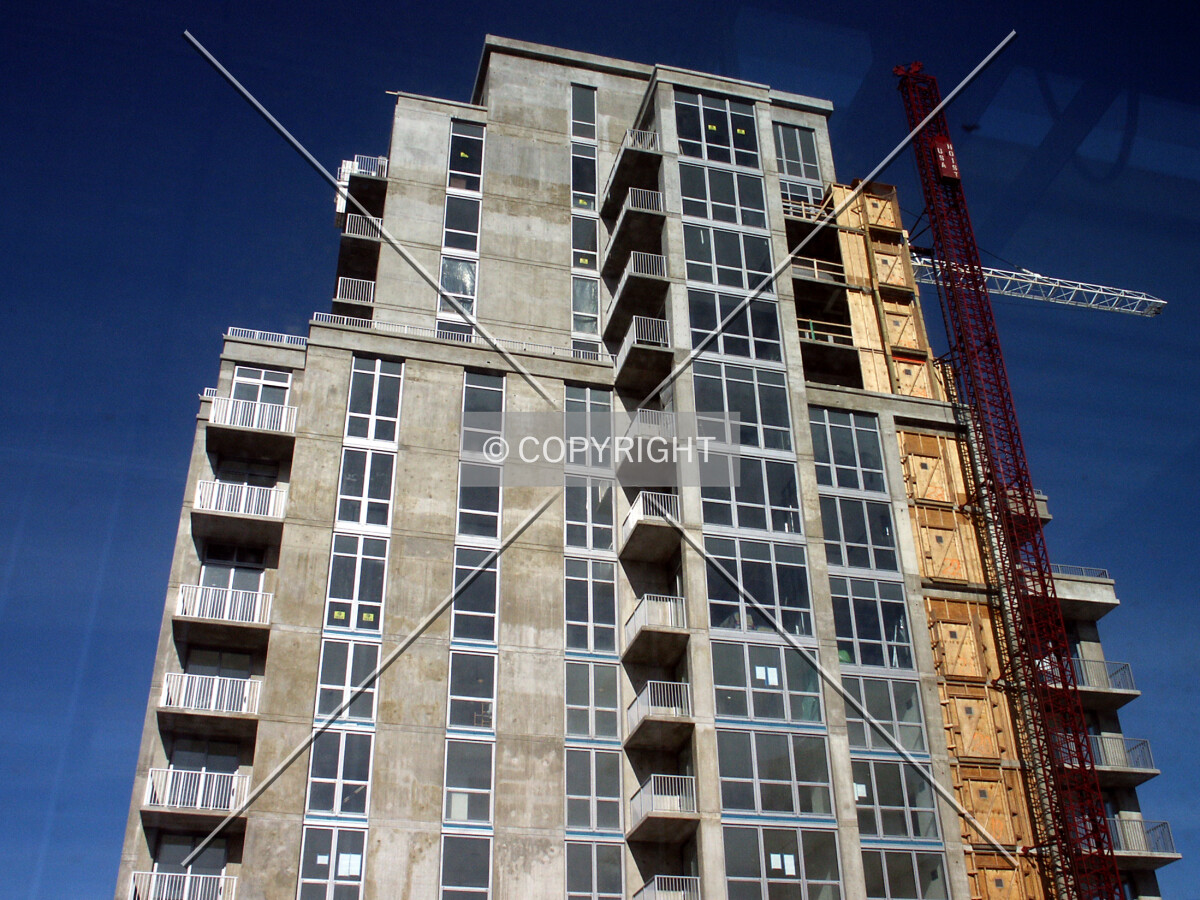 Top floors through a window in The Contemporaine