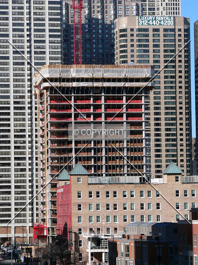 View to the north from Wacker Drive