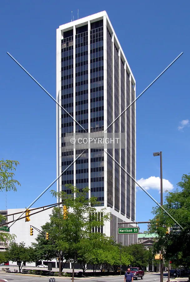 From South Harrison Street to the west
