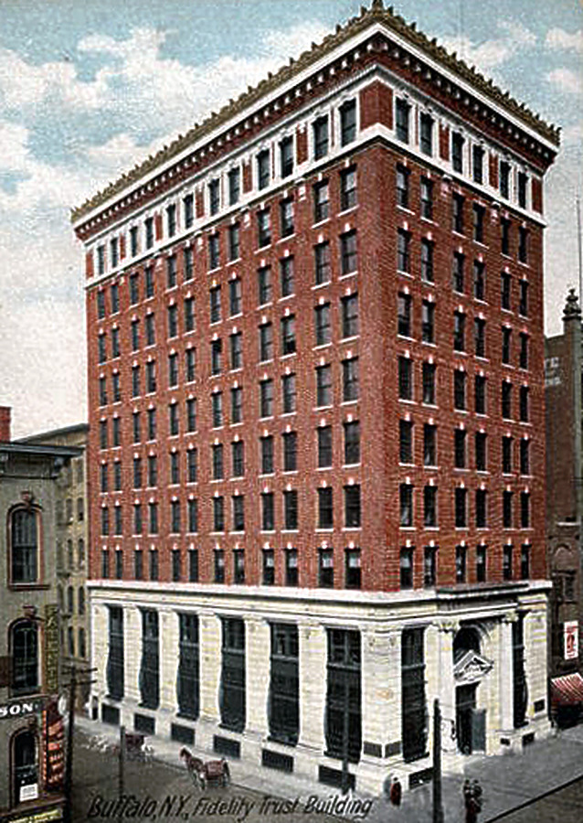 Vintage view from the southeast showing original construction