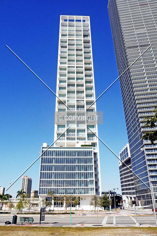 View from the east across Biscayne Boulevard