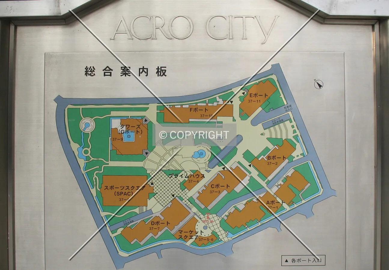 Map showing all the building addresses
