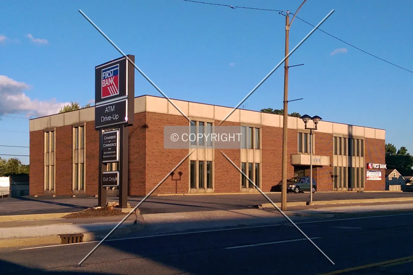 View from the northwest; August 12, 2014