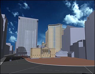 View from the east across State House Square