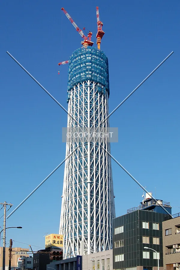 Looking up from the southeast