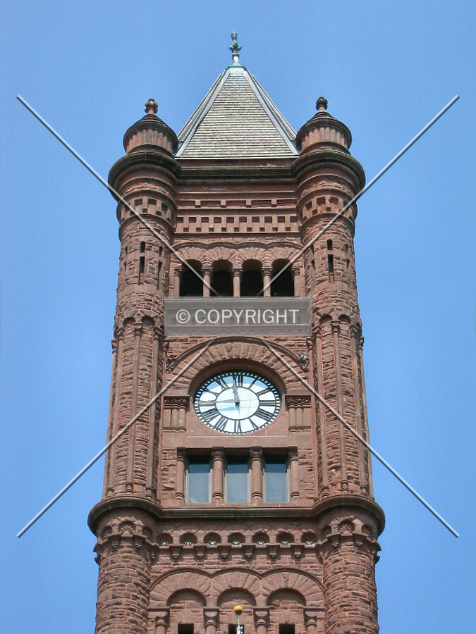 Clocktower detail from the flagpole