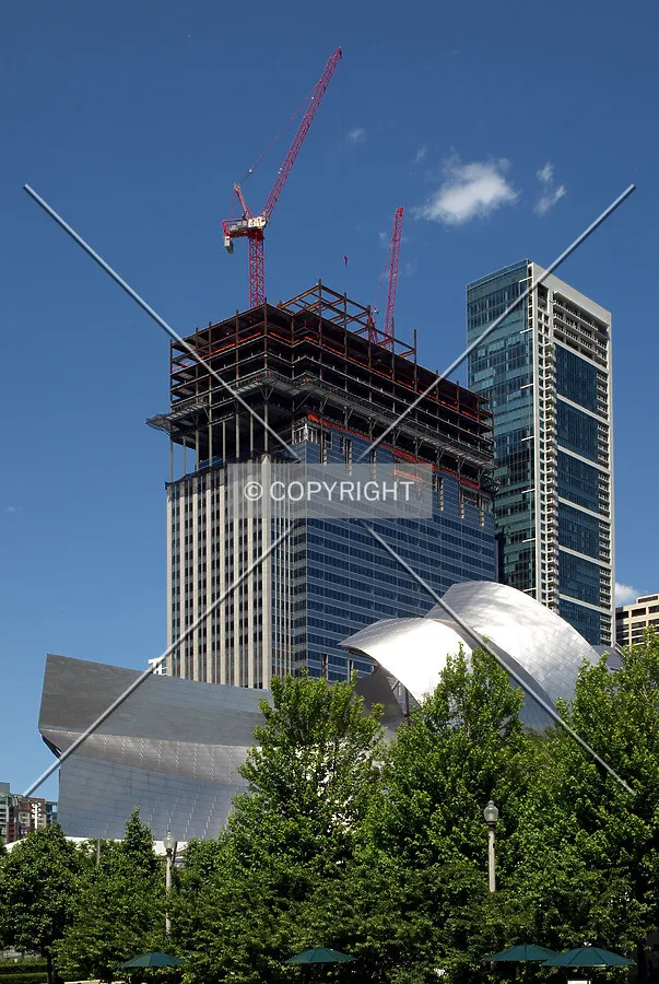 Looking northeast from Millennium Park