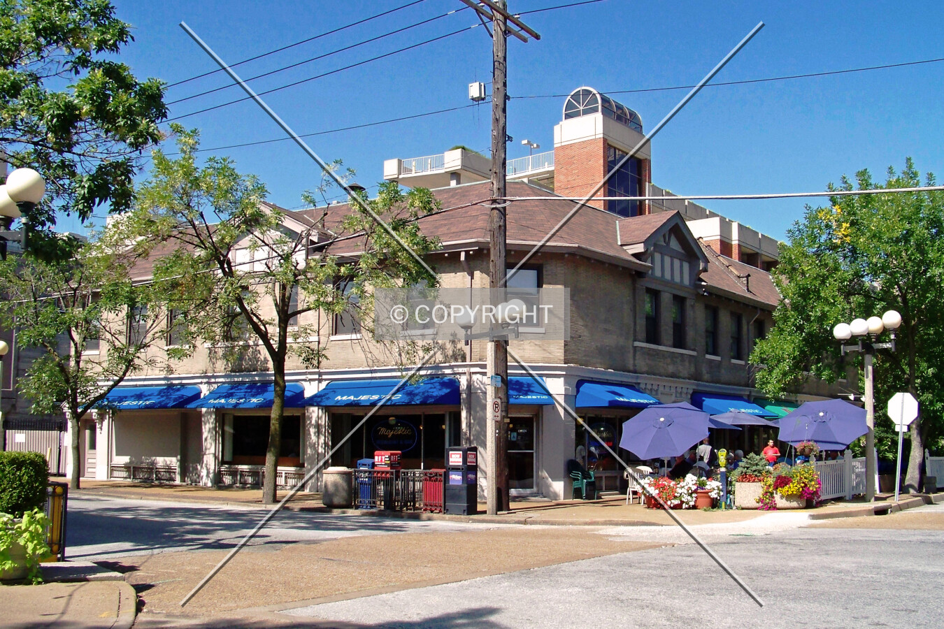 View from the northeast
