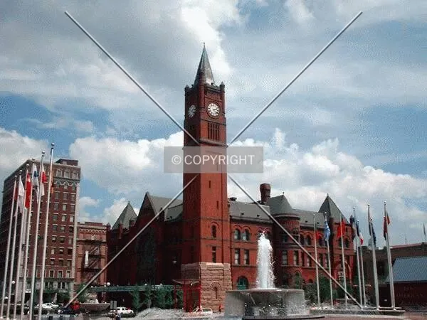 Northwest corner from Pan Am Plaza, One Jackson Square to the left
