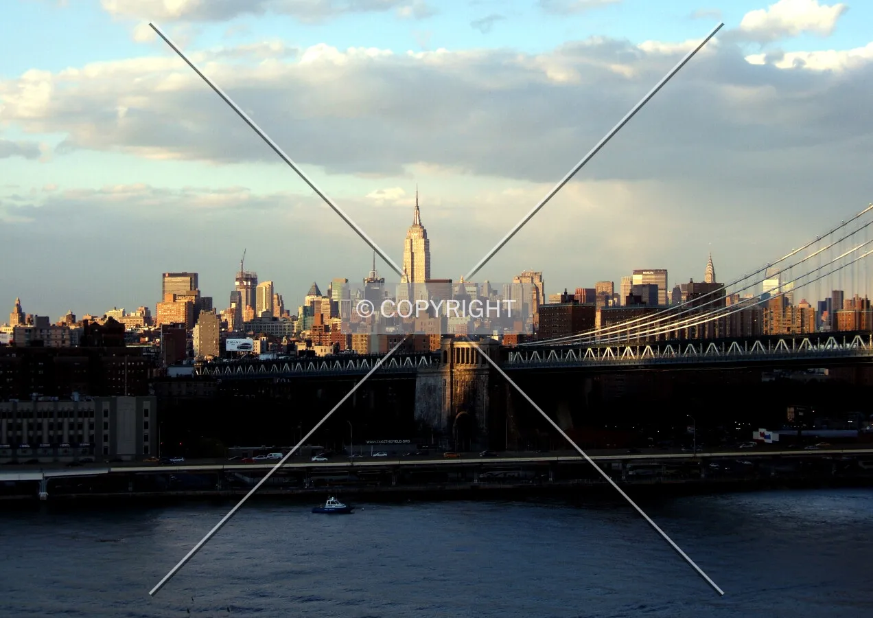 View northeast from the Brooklyn Bridge