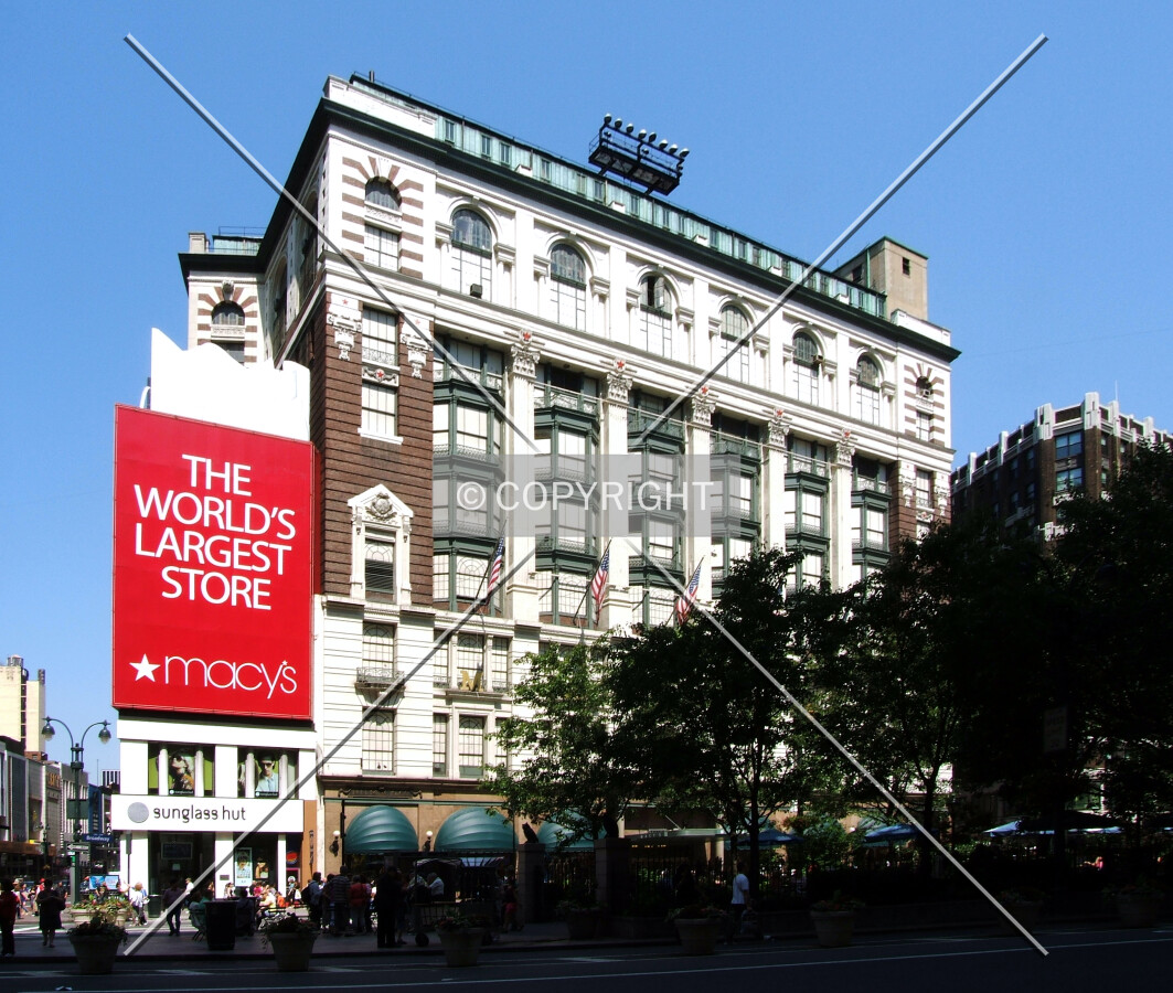View from the southeast across Herald Square