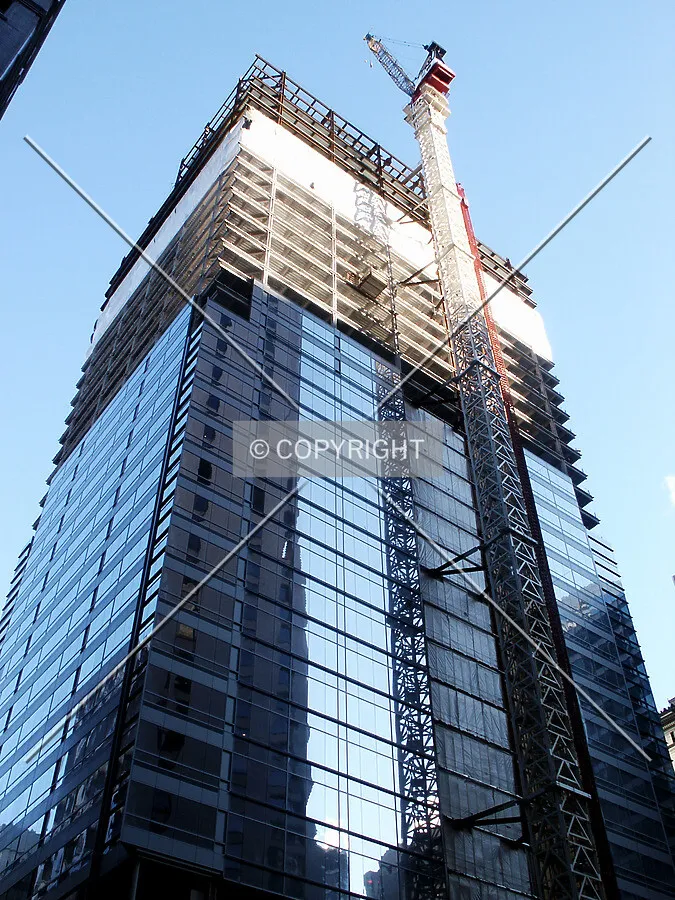 Looking up from the northwest