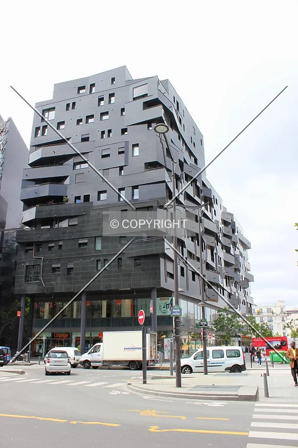 Northeast view from Avenue de France.