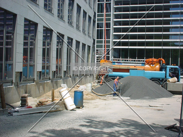 View over the site nearby main entrance