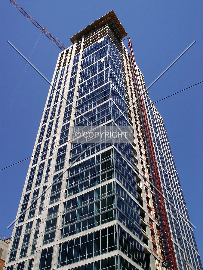 Looking up from the southwest