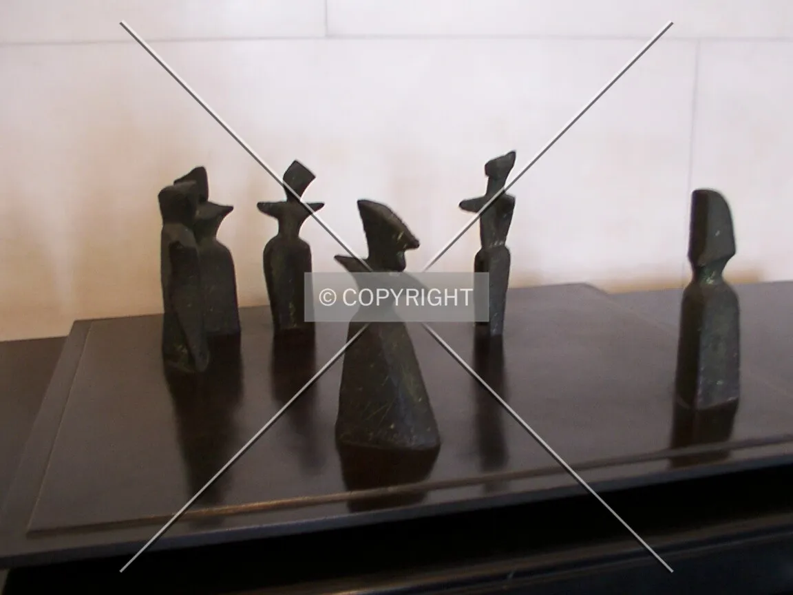 Tabletop sculpture in the front lobby