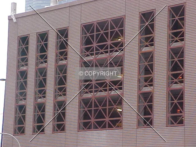 Pre-cast facade of the parking structure (western facade)