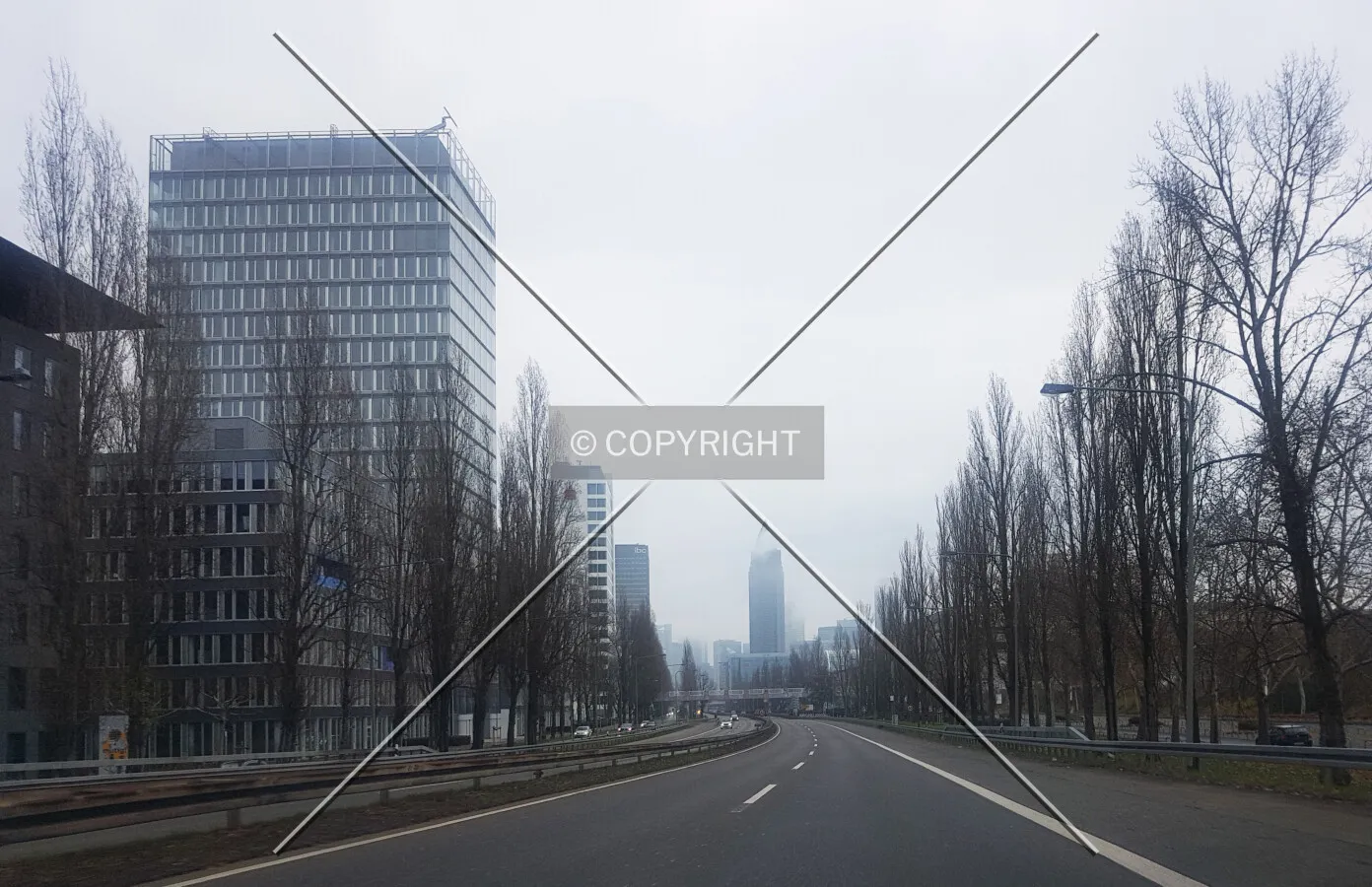 Theodor-Heuss-Allee in Frankfurt