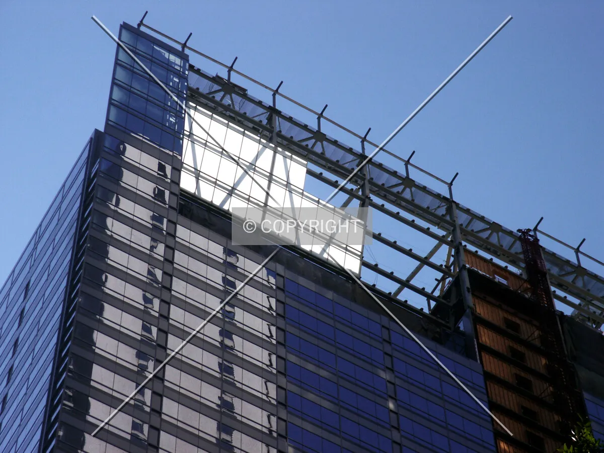 Translucent panels being installed in the west lantern