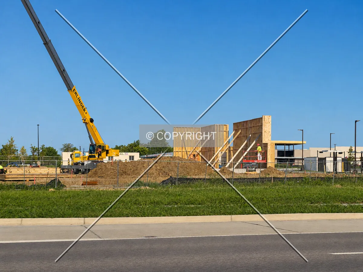 From the southeast during construction, Wednesday, August 26, 2026