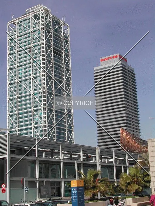 View of both towers