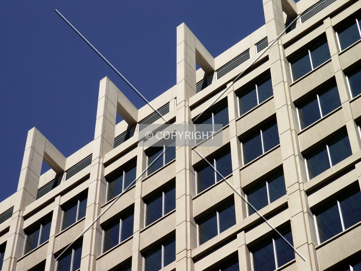 Section of the upper west facade