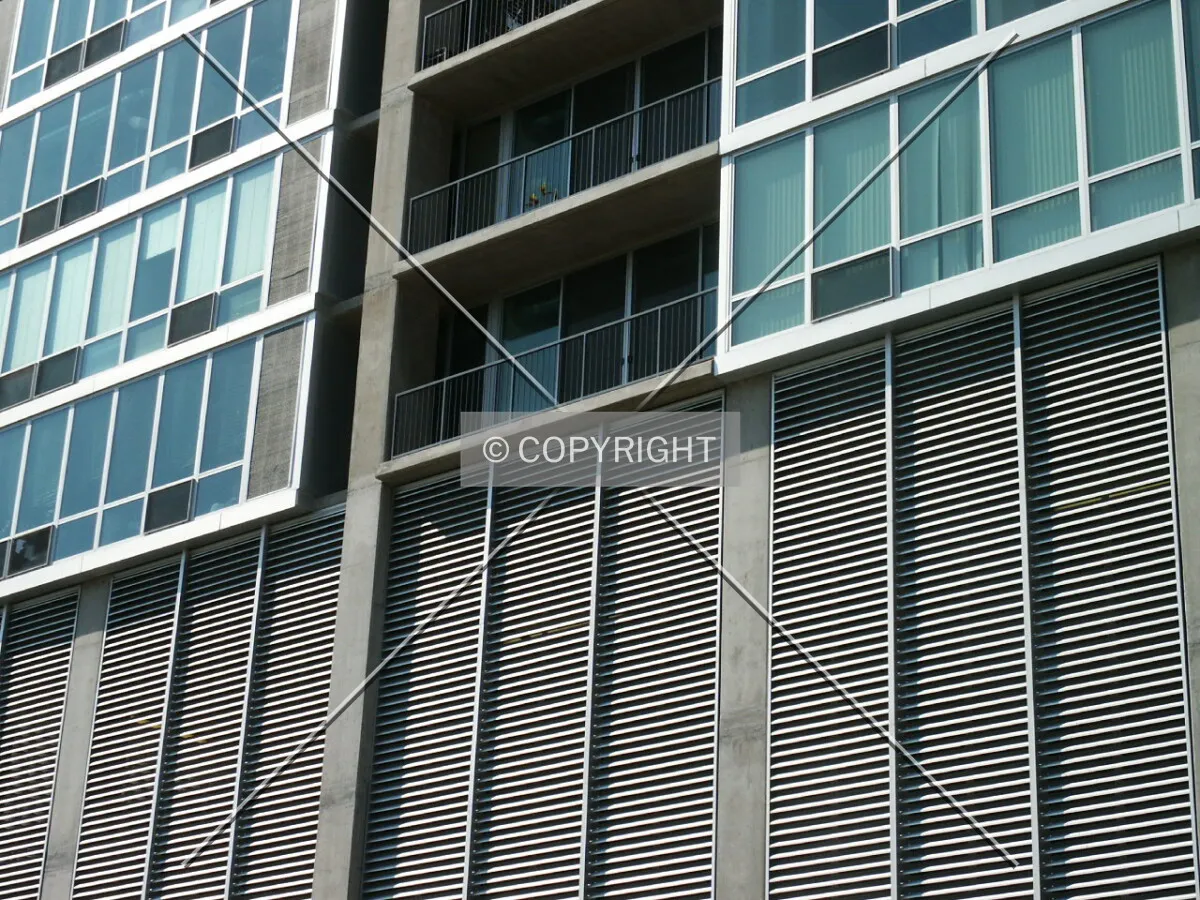 Detail of the south facade