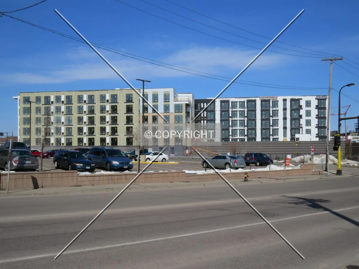 View to the northeast across 6th Avenue North