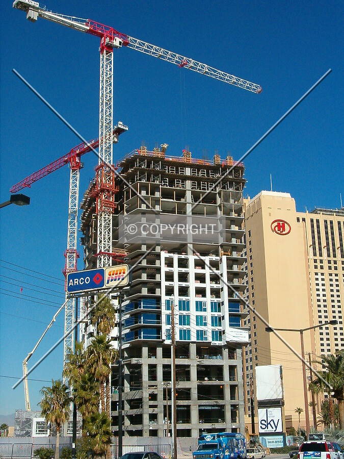 View from Las Vegas Boulevard looking north