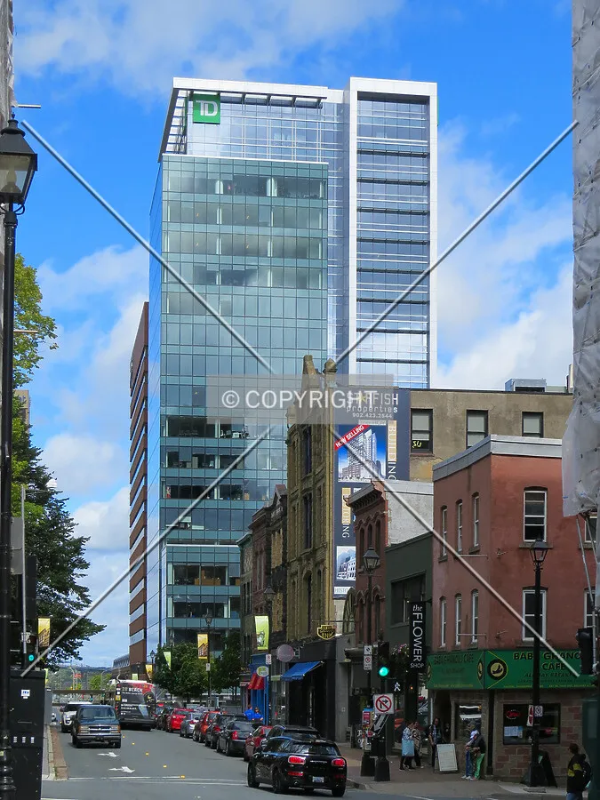 View to the north along Barrington Street
