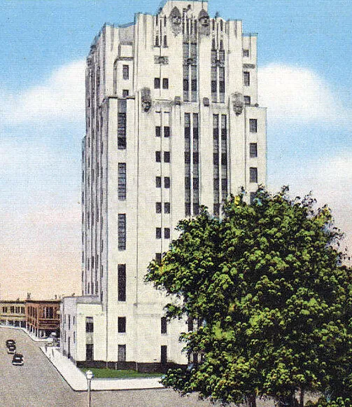 Vintage view from the southwest