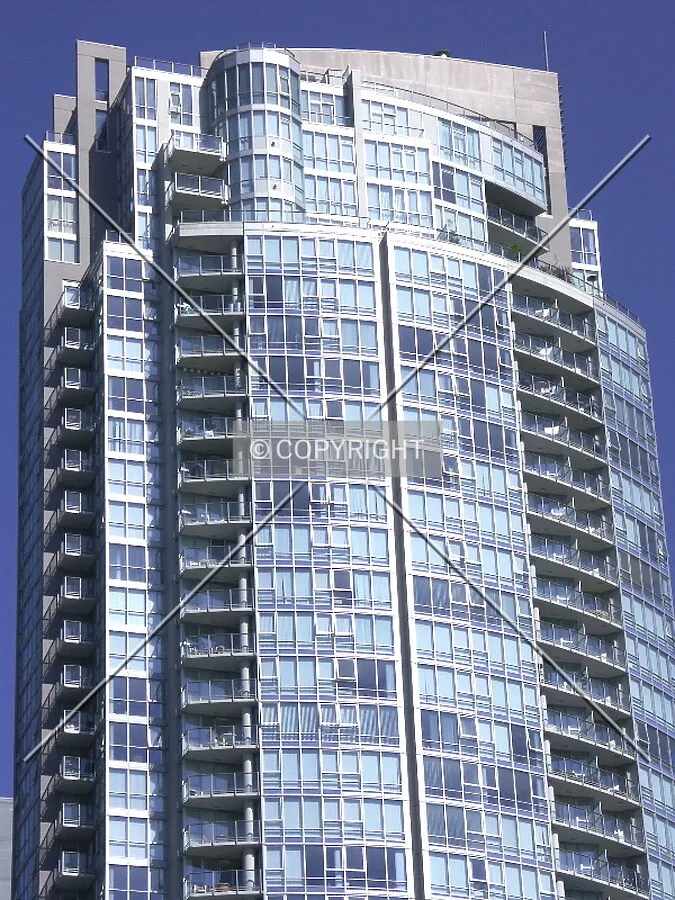 Top of east facade