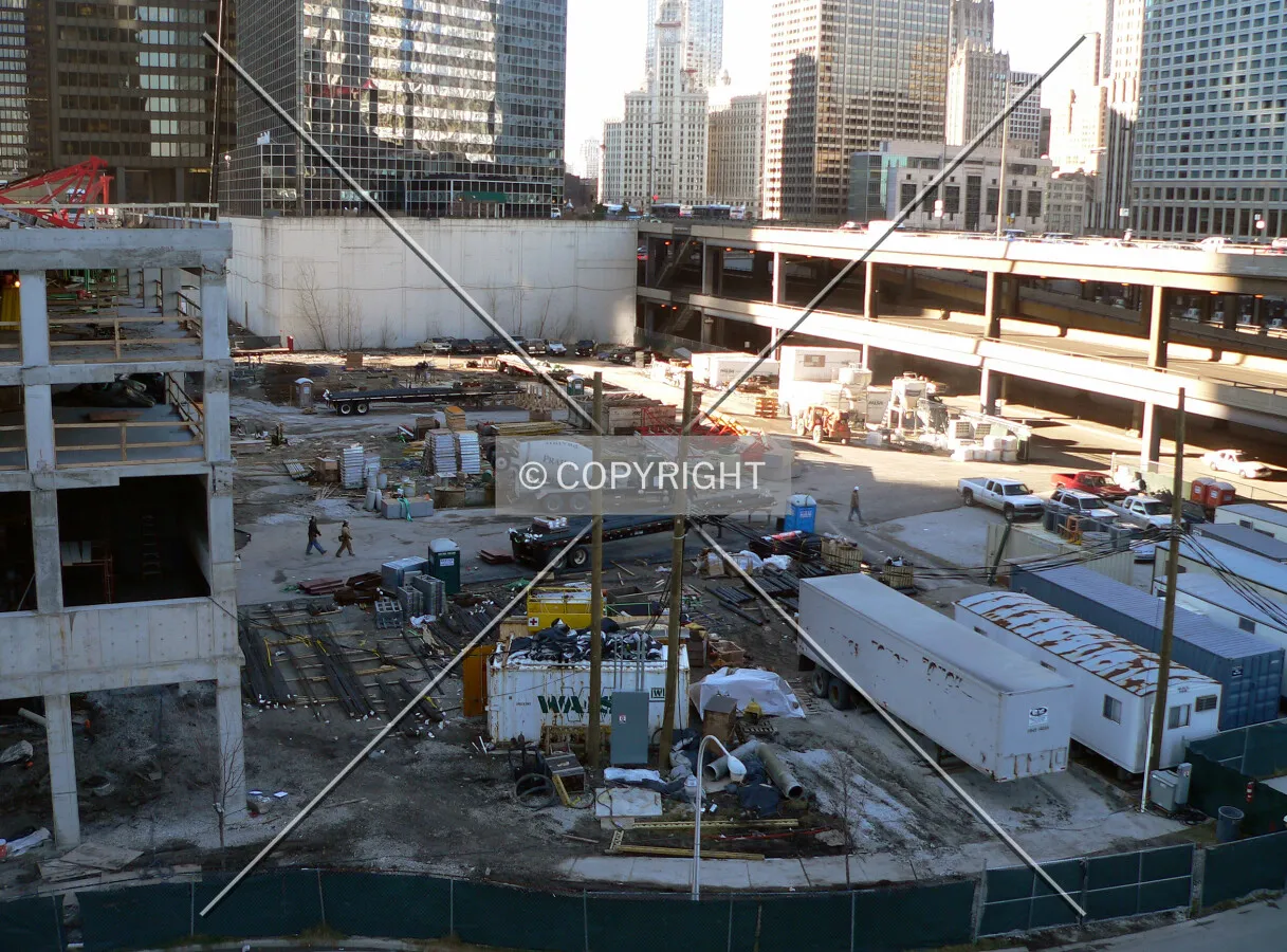 View of the staging area
