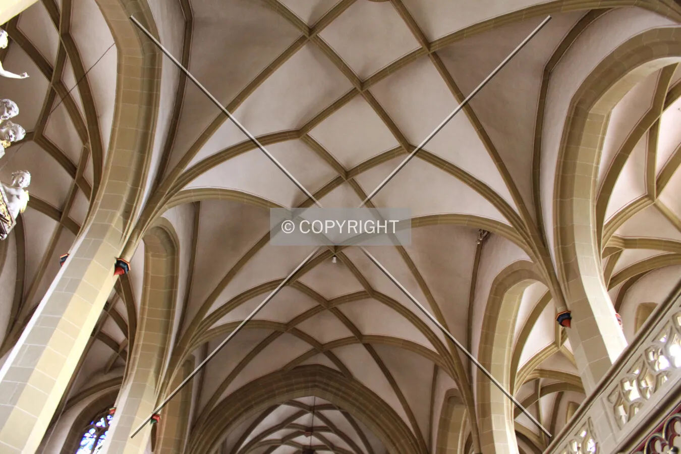 Vaulting over the nave and gallery