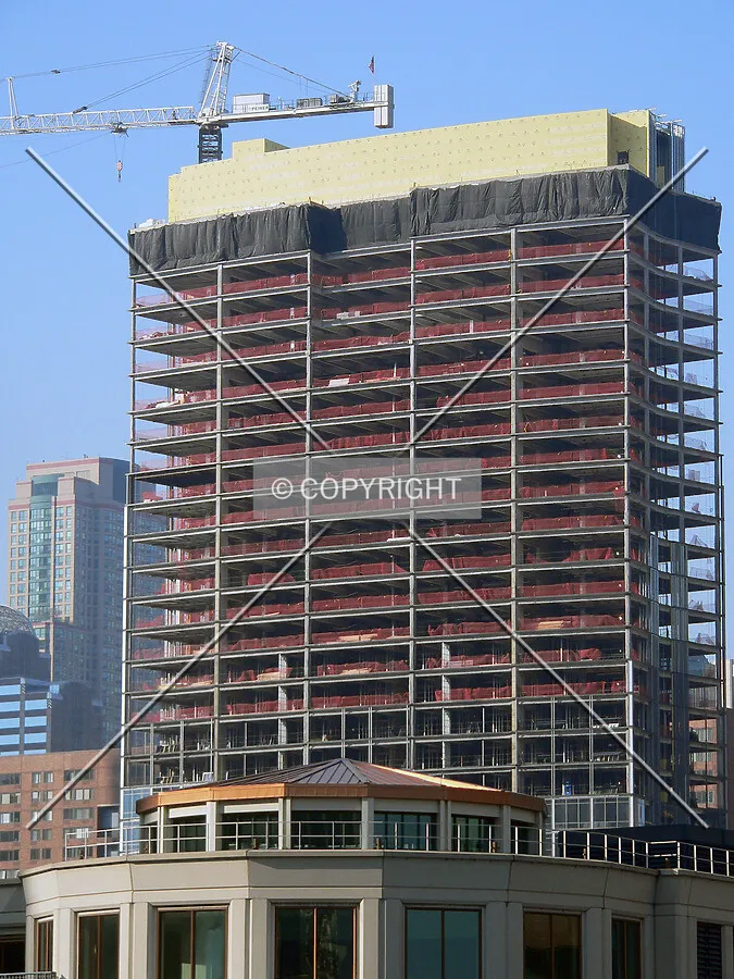 View from the southeast from upper Wacker Drive