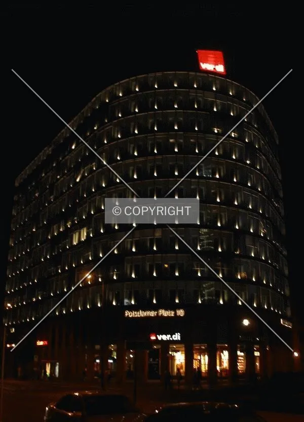 Night view of the building