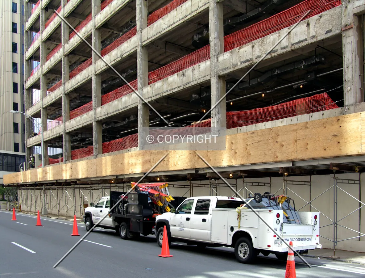 Northern base along East 3rd Street